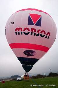 G-CILM hot air balloon, a Cameron Z-77. Photograph by Trev Read