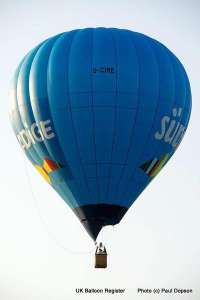 G-CIME hot air balloon, a Balony Kubicek SPOL. S R.O. BB30Z. Photograph by Paul Dopson
