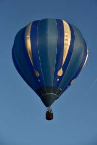 G-CIOU hot air balloon, a Cameron C-70, seen at Oswestry, Shropshire, United Kingdom on 23 August 2026. Photograph by Dave