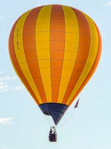 G-CIRC hot air balloon, a Such BM60-20. Photograph by Dave