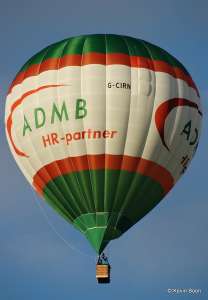 G-CIRN hot air balloon, a Cameron Z-120. Photograph by Kevin Boon