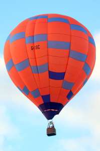 G-CISC hot air balloon, a Wilkinson TJ Sackville AH-77. Photograph by G Bann