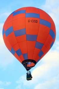 G-CISD hot air balloon, a Wilkinson TJ Sackville AH-31, added to the archive 7 September 2026. Photograph by G Bann