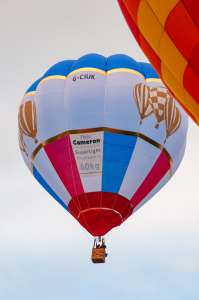 G-CIUK hot air balloon, a Cameron O-65