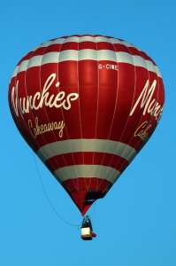 G-CIWE hot air balloon, a Balony Kubicek SPOL. S R.O. BB22Z. Photograph by G Bann