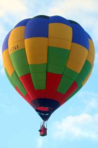 G-CIWX hot air balloon, a Wilkinson TJ Sackville 65. Photograph by G Bann