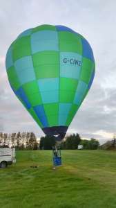 G-CIWZ hot air balloon, a Wilkinson TJ Sackville BM-34 LW. Photograph by Steve Roake
