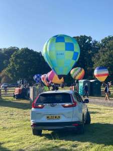 G-CIWZ hot air balloon, a Wilkinson TJ Sackville BM-34 LW, added to the archive 15 September 2026. Photograph by Cera168_