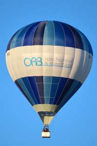 G-CIXU hot air balloon, a Cameron Z-77. Photograph by G Bann