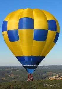 G-CIZE hot air balloon, a Cameron O-56. Photograph by Paul Spellward