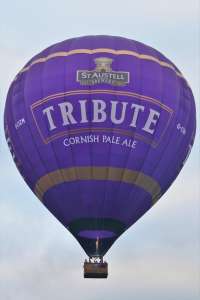 Tribute hot air balloon G-CIZM, a Cameron Z-210. Photograph by G Bann