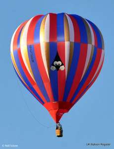 G-CJDN hot air balloon, a Cameron C-90. Photograph by Neil Ivison