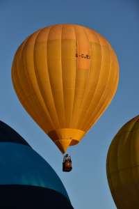 G-CJEI hot air balloon, an Ultramagic M-77, seen at Oswestry, Shropshire, United Kingdom on 23 August 2026. Photograph by Dave
