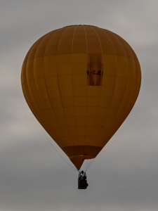 G-CJEI hot air balloon, an Ultramagic M-77, seen at Horningsham, Wiltshire, United Kingdom on 11 September 2026. Photograph by Dave