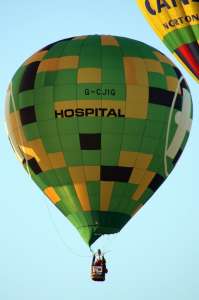 G-CJIG hot air balloon, a Lindstrand Technologies LTL Series 1-70. Photograph by G Bann