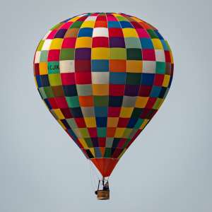 G-CJIK hot air balloon, a Cameron Z-77. Photograph by Dave