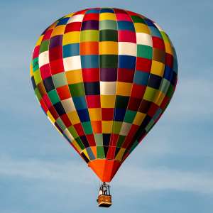 G-CJIK hot air balloon, a Cameron Z-77, seen at Arrow, Warwickshire, United Kingdom on 30 May 2026. Photograph by Dave