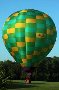 G-CJIL hot air balloon, a Mead B Sackville BM-90. Photograph by G Bann