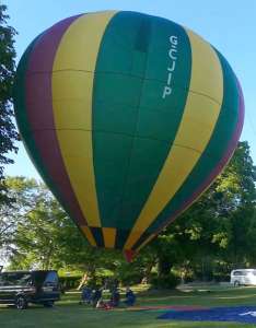 G-CJIP hot air balloon, a SANGER-DAVIES CJ Aero 31 AM9. Photograph by Balloon Spotters Archive