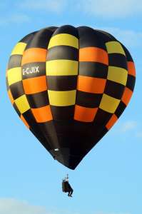 G-CJIX hot air balloon, a Cameron O-31. Photograph by G Bann