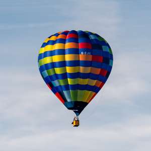 G-CJKI hot air balloon, an Ultramagic S-90, seen at Arrow, Warwickshire, United Kingdom on 30 May 2026. Photograph by Dave