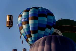 G-CJLT hot air balloon, a Cameron O-84. Photograph by Dave