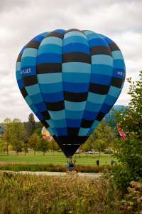 G-CJLT hot air balloon, a Cameron O-84, seen at Horningsham, Wiltshire, United Kingdom on 11 September 2026. Photograph by Dave