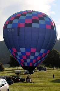 G-CJXE hot air balloon, a Lindstrand Technologies LTL Series 1-120. Photograph by G Bann