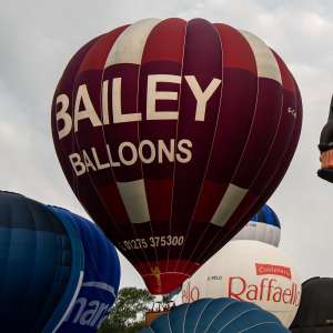 Bailey hot air balloon G-CJXI, a Cameron A-300