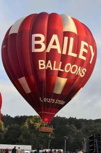 Bailey hot air balloon G-CJXI, a Cameron A-300. Photograph by Bob Garnett