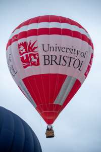 Bristol hot air balloon G-CJXJ, a Cameron Z-105 (university)
