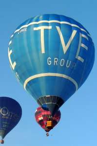 G-CKCC hot air balloon, a Cameron Z-105. Photograph by Fay Shepherd