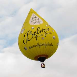 Belvoir hot air balloon G-CKFI, a Cameron DROP-95
