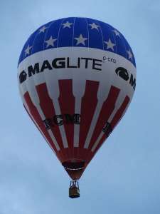 G-CKGI hot air balloon, an Ultramagic M-77C. Photograph by Kevin Boon