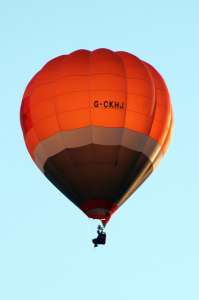 G-CKHJ hot air balloon, an Ultramagic H-31. Photograph by G Bann