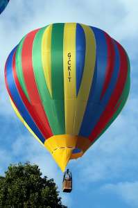 G-CKIT hot air balloon, a Cameron C-60, added to the archive 7 September 2026. Photograph by G Bann