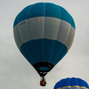 Benchmark hot air balloon G-CKTG, a Balony Kubicek SPOL. S R.O. BB26E, seen at Arrow, Warwickshire, United Kingdom on 30 May 2026. Photograph by Dave