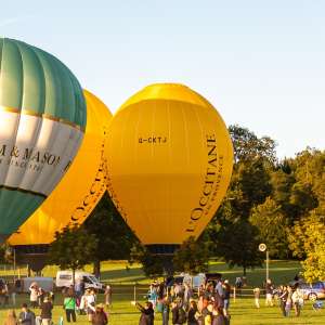G-CKTJ hot air balloon, a Lindstrand Technologies LTL Racer 56. Photograph by Dave