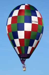 G-CKUN hot air balloon, a Bareford D DB-6RS. Photograph by G Bann