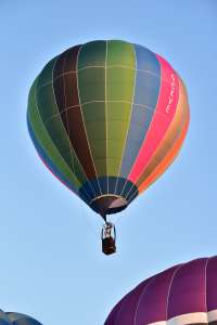 G-CKVE hot air balloon, a Marshall A Aero 31 AM9, seen at Oswestry, Shropshire, United Kingdom on 23 August 2026. Photograph by Dave