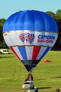 G-CKWW hot air balloon, a Cameron SPORT-50, added to the archive 7 September 2026. Photograph by G Bann