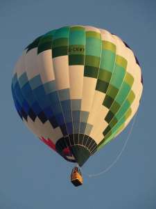 G-CKWY hot air balloon, a Cameron Z-90. Photograph by Kevin Boon