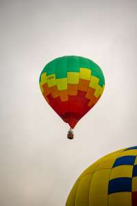 G-CKXA hot air balloon, a Cameron SPORT-70, seen at Arrow, Warwickshire, United Kingdom on 31 May 2025. Photograph by Dave