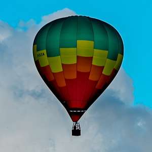 G-CKXA hot air balloon, a Cameron SPORT-70, seen at Faulkland, Somerset, United Kingdom on 20 June 2026. Photograph by Dave