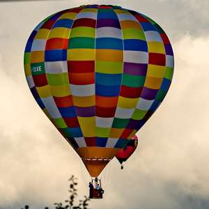 G-CKXE hot air balloon, a Cameron SPORT-90, seen at Faulkland, Somerset, United Kingdom on 20 June 2026. Photograph by Dave
