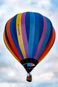 G-CKXG hot air balloon, a Cameron C-70. Photograph by Dave