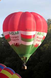 G-CLAD hot air balloon, a Cameron V-90. Photograph by G Bann