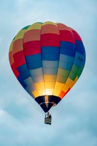 G-CLBK hot air balloon, an Ultramagic H-77. Photograph by Dave