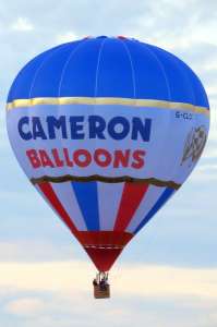 Cameron hot air balloon G-CLCC, a Cameron SPORT-90, added to the archive 7 September 2026. Photograph by Grahame Bann
