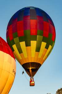 G-CLDJ hot air balloon, a Lindstrand Technologies LTL Racer 60, seen at Oswestry, Shropshire, United Kingdom on 17 August 2025. Photograph by Dave